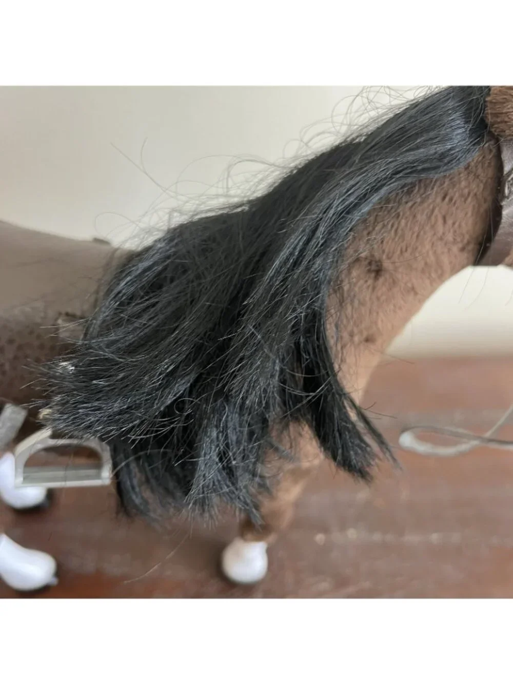 Paradise Horse With Saddle Brown Velvet Touch Play Toy